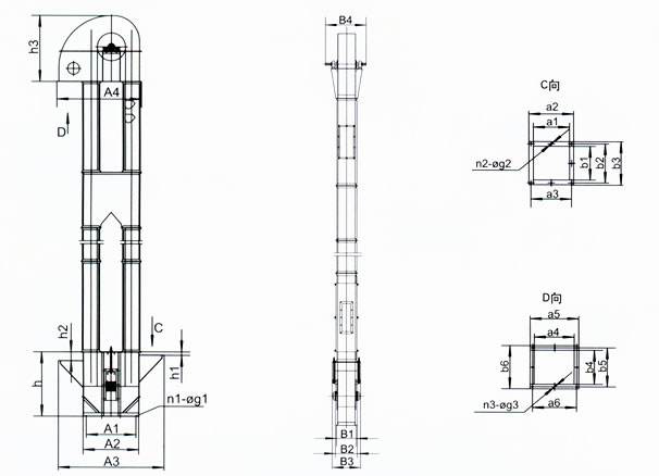 TD斗式提升機(jī)結(jié)構(gòu)圖